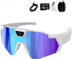 POV Glasses 4K Baseball Glasses with Camera Smart Camera Glasse for Men Women Sunglasses with Cameras - Retail: $72.99