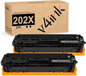lot 26358 image: v4ink 4PK Compatible CF500A Toner Cartridge replace for HP 202A CF500A CF501A CF502A CF503A use with HP Color Laserjet Pro MFP M280 M254dw MFP M281dw M281cdw M281fdw printers