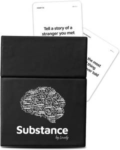 lot 26402 image: Substance Card Game - 90 Conversation Cards for Adults, Couples, Friends, Co-Workers, Strangers - Meaningful, Deep Conversation Started Card Game for Game Night or Date Night - 2-6 Players
