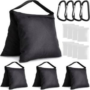 lot 26449 image: Aimosen 4 Packs Sandbags Weight Bags for Light Stand Photography Video Equipment, Heavy Duty Saddlebag for Backdrop Stand, Photo Tripod, Canopy, Pop up Tent, Umbrella Base, Fishing Chair, Picnic Table
