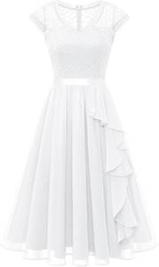 lot 26543 image: Wedtrend Womens Bridesmaid Dresses Short Prom Dress Ruffle Semi Formal Cocktail Dresses Floral Homecoming Dress SIZE L