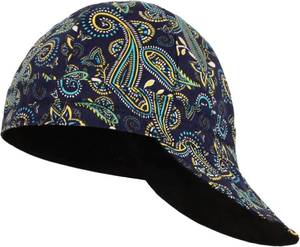 lot 26610 image: BOCOMAL FR Welding Cap Paisley Printed CAT2 Flame Resistant Midweight 6 Pannel Welder Caps