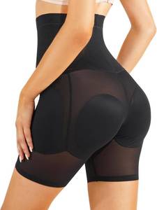 lot 26619 image: Irisnaya Women Shapewear Control Panties Body Shaper Butt Lifter Padded Hip Enhancer Seamless Underwear Hi- Waist Short SIZE S