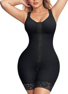 lot 26629 image: Nebility Fajas Colombianas Moldeadoras Shapewear for Women Tummy Control Postpartum Body Shaper Bodysuit with Zipper Crotch Size Small