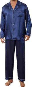 lot 26648 image: JupiterSecret Mens Satin Pajamas Set Long Sleeve Button Down Silky Pjs Sets 2 Pieces Sleepwear with Pockets