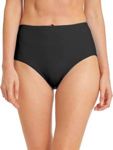 lot 26734 image: Micosuza Womens Swim Bottom High Waist Retro Basic Full Coverage Bikini Tankini Swimsuit Briefs, Black Size 6