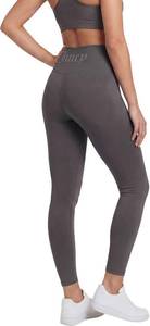 lot 26742 image: Juicy Couture Womens Leggings High Waisted Yoga Pants Tummy Control Workout Athletic Compression Running Gym Pilates, Grey, Size Large