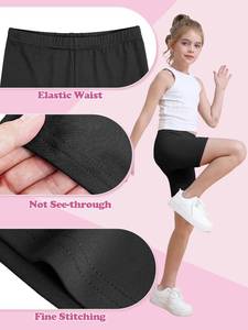 lot 26761 image: Resinta 5 Pack Girls Bike Shorts Under Dress Dance Cartwheel Shorts for Toddler Kids Summer Clothes Multicolor