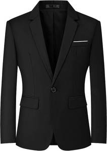 lot 26764 image: Mylldey Mens Blazers Slim Fit Business Casual Men Suit Sport Coat One Button Travel Blazer Lightweight Suit Jacket SIZE L