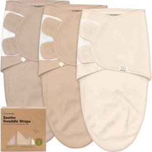 lot 26796 image: KeaBabies 3-Pack Organic Baby Swaddles for Newborns, Infant (Ecru, 0-3M)  Baby Girls, Boys, Soft Organic Cotton, Snug, Newborn Swaddle Sleep Sack, Nursery Swaddling Blankets