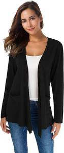lot 26801 image: TownCat Womens Lightweight Cardigans Long Sleeve Open Front Casual Cardigan with Pockets SIZE L
