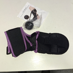 lot 26803 image: Plantar Fasciitis Night Splint Sock with Massage Ball for Tension Relief, Alleviate Pain from Plantar Fasciitis, Arch Pain, Heel Spur, Foot-drop and Achilles Tendonitis, Soft and Comfortable Foot Brace for Men and Women, Small-Purple