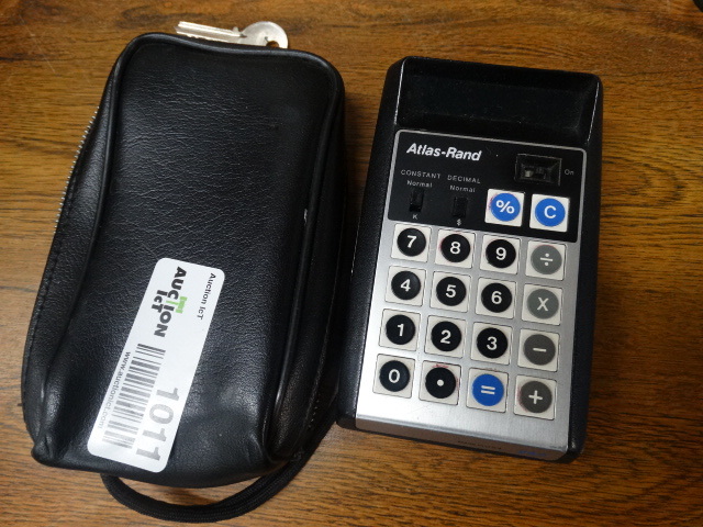 lot 1011 image: Atlas-Rand vintage calculator w case