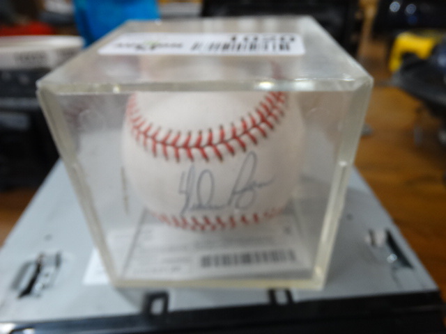 lot 1020 image: Nolan Ryan autographed baseball w certificate of authenticity w case