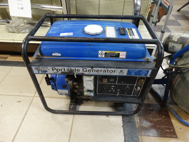 lot 1048 image: Chicago 7hp 3500 watt gas generator