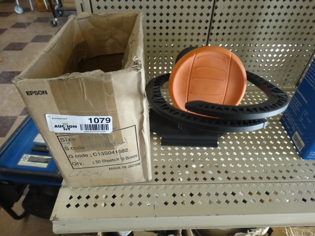 lot 1079 image: Box of stage light bulbs and misc.