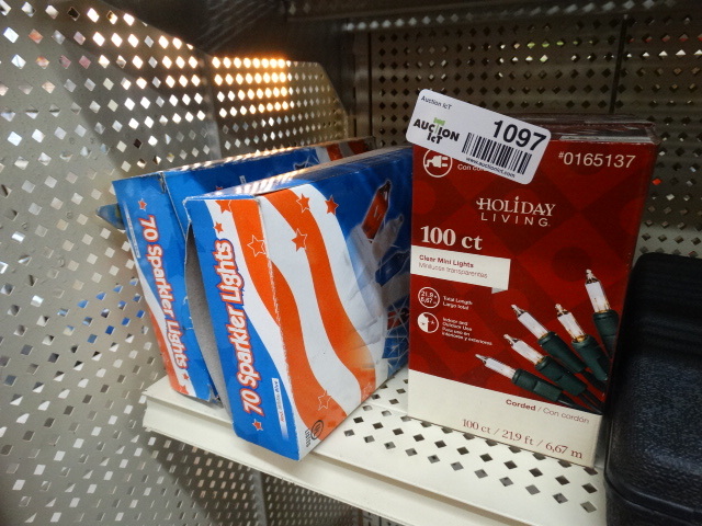 lot 1097 image: 4 boxes of new Christmas lights