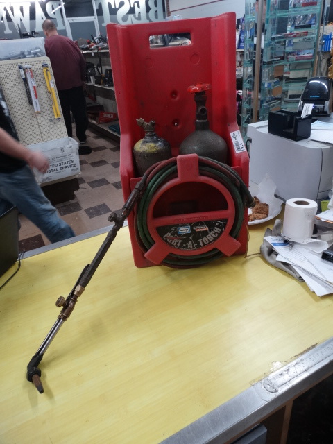lot 1181 image: acetylene lincoln electric port-a-torch