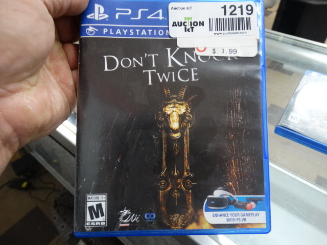 lot 1219 image: PS4 Dont knock twice