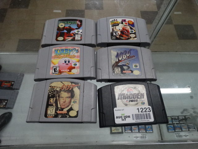 lot 1223 image: 6 nintendo 64 Games