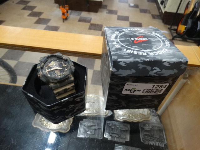 lot 1284 image: G Shock Camo Watch