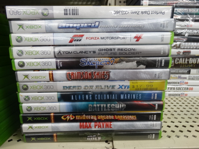 lot 1307 image: Lot of 12 various xbox games