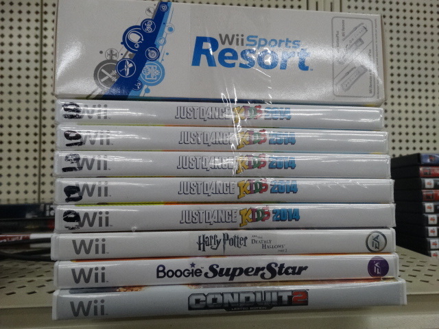 lot 1312 image: 9 wii games