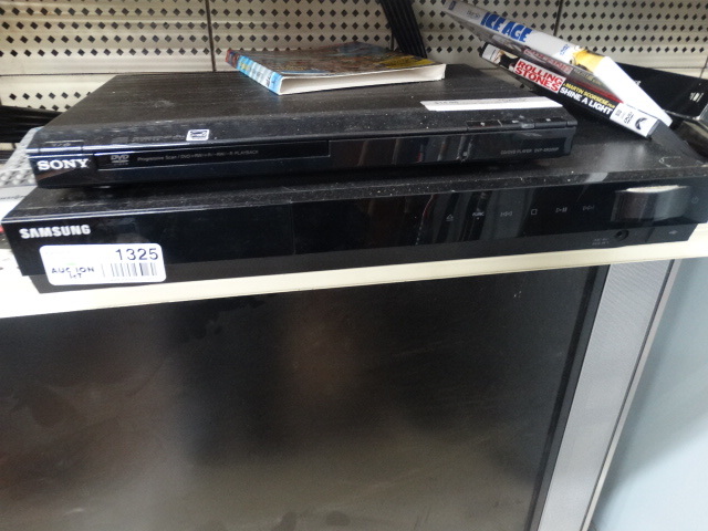 lot 1325 image: Sony DVD Player & Samsung DVD Player