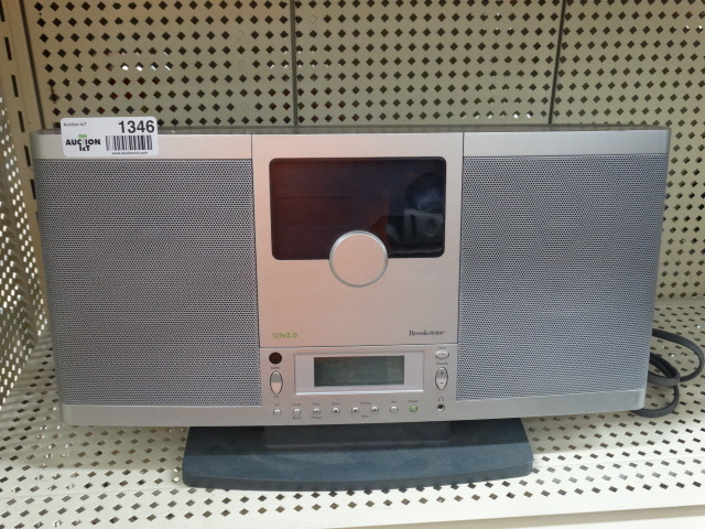 lot 1346 image: Brookstone radiocd player