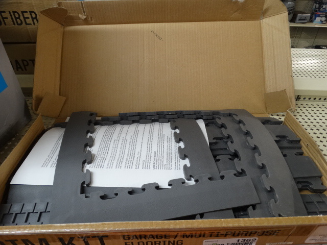 lot 1362 image: Garage flooring trim kit in box
