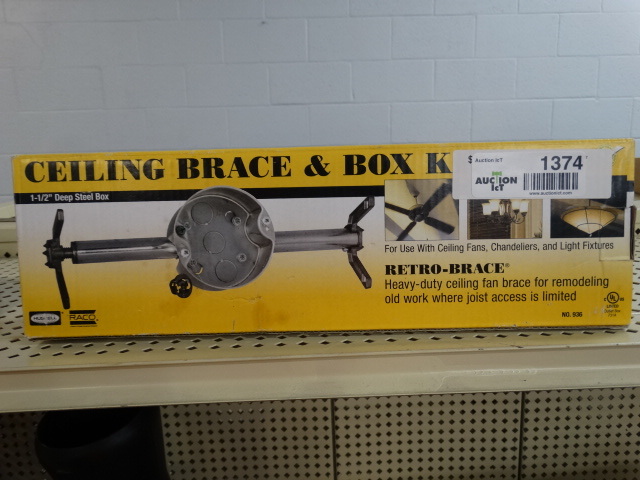 lot 1374 image: Ceiling brace & box kit