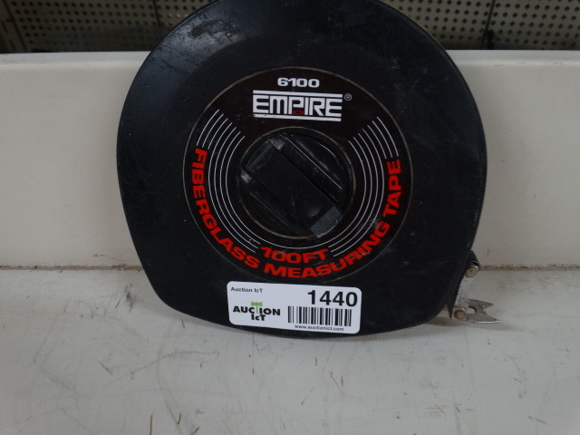 lot 1440 image: Empire 100 ft measuring tape