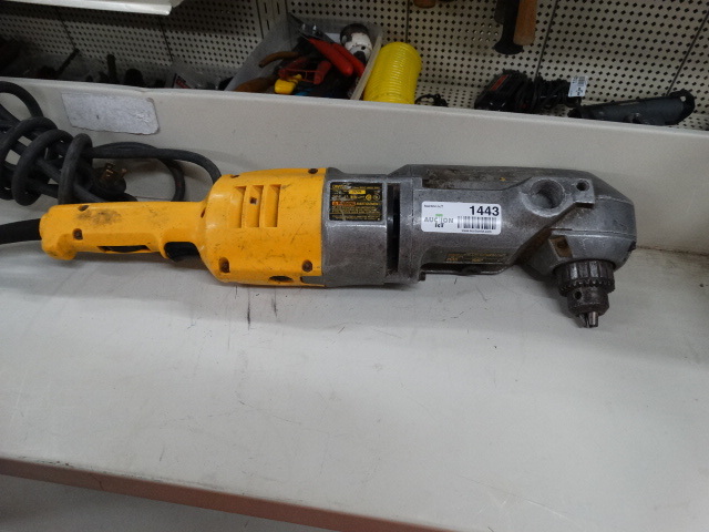 lot 1443 image: Dewalt electric right angle drill