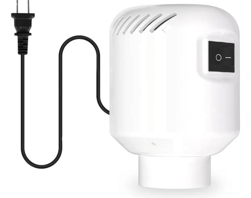 lot 63293 image: Electric Pump for Vacuum Storage Bags Travel Vacuum Pump for Various Vacuum Seal Bags Portable Vacpack Air Pump for Compression Clothing Blanket Luggage White(Storage Bag Not Included) - Retail $15