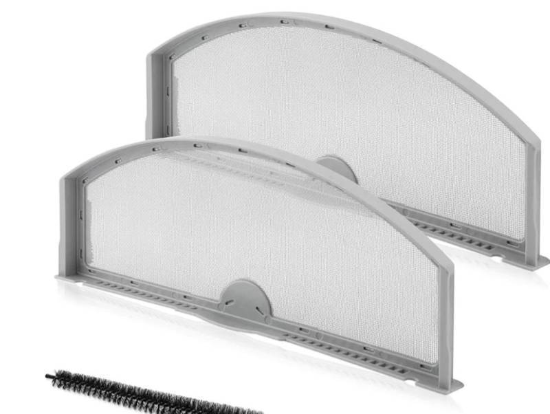 lot 63482 image: 2 Pack WE03X23881 Stainless Steel Dryer Lint Filter Replacement for GE & Hotpoint Dryer, Screen Filter, Replaces AP6031713, WE03X23881, 4476390, PS11763056, EAP11763056 - Retail $14