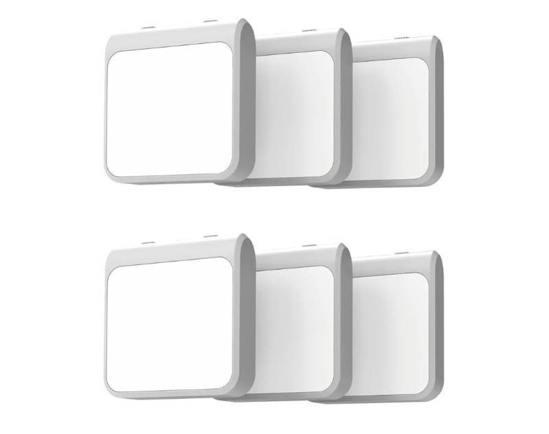 lot 63185 image: Plug-in Led Night Light with Auto Dusk to Dawn Sensor, Adjustable Brightness and Color, Warm White, Cool White Lights for Bathroom, Hallway, Bedroom, Kids Room, Kitchen, Stairway, 6 Pack - Retail $15