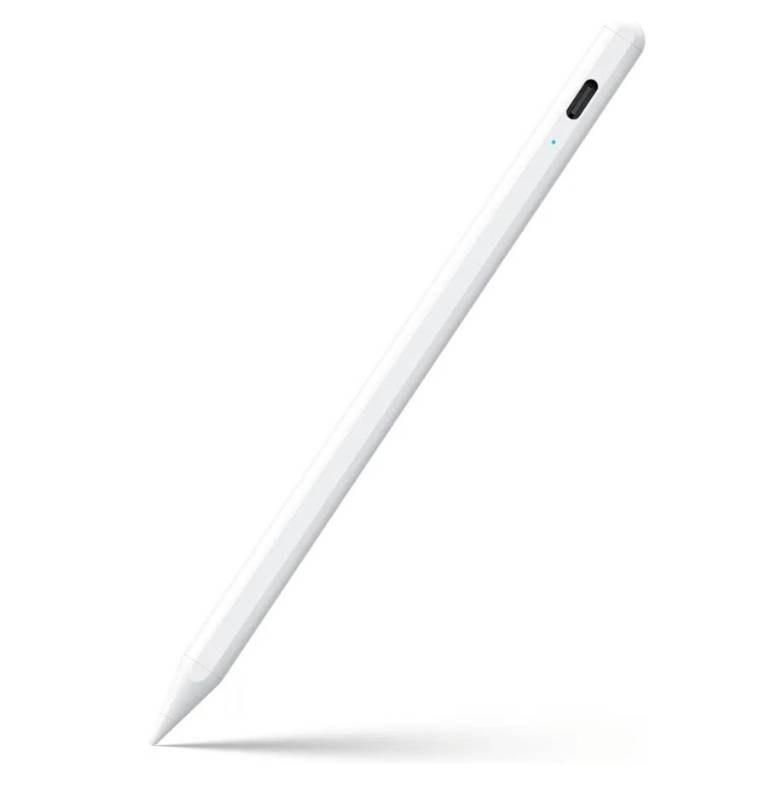 lot 63380 image: Stylus Pen for iPad 6th-11th Generation-2X Fast Charge Active Pencil Compatible with 2018-2026 Apple iPad Pro 1112.9M4, iPad Air 345M2M3M4,iPad mini 567 Gen-White - Retail $25