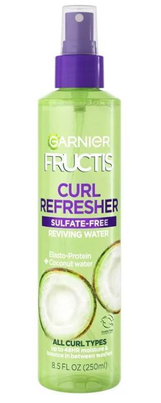 lot 63430 image: Garnier, Fructis Curl Refresher Reviving Water Spray, 8.5 Fl Oz - Retail $9