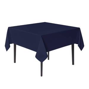 lot 38267 image: Square Tablecloths 54x54 Inch - Navy Blue Fabric Table Cloth for Square or Round Tables, Washable Polyester Table Cover for Dinner, Holiday Party, Decorative Display Tables - Retail $10