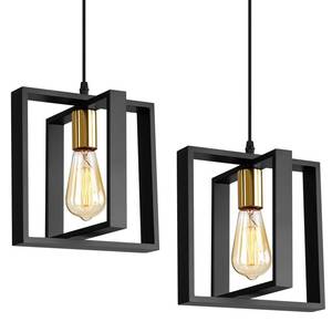 lot 38274 image: Black Pendant Lights Kitchen Island Set of 2, Farmhouse Hanging Lamp with 62 Height Adjustable Cord, Small Wood Ceiling Pendant Light Fixture for Dining Room, Entryway, Foyer - Retail $63