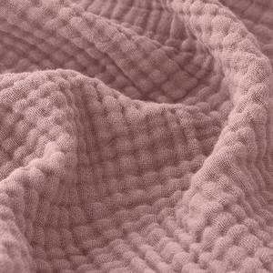 lot 38300 image: EMME Cotton Blanket Queen Size for Bed Soft Large Muslin Bed Blankets Lightweight Breathable Coverlet Bedspread All Season Gauze (Dusty Pink, 90x90) - Retail $8