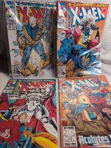 lot 1022 image: Marvel Comics The Uncanny X-Men Issues #294 #295 #296 #298 - 4 Issues