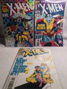 lot 1023 image: Marvel The Uncanny X-Men Comic Book Lot 300 302 - 3 Issues