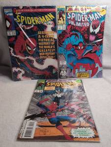 lot 1100 image: Marvel Spider-Man Comics Lot Saga Unlimited -&nbsp&nbsp3 Issues
