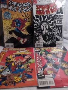 lot 1101 image: Marvel Spider-Man Comics Lot Web of Doom Shadowgames - 4 Issues