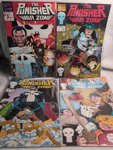 lot 1208 image: Marvel The Punisher War Zone Comic Books - 4 Issues
