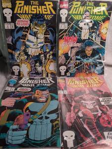 lot 1209 image: Marvel The Punisher War Zone Comic Books - 4 Issues