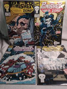 lot 1210 image: Marvel The Punisher War Zone Comic Books - 4 Issues