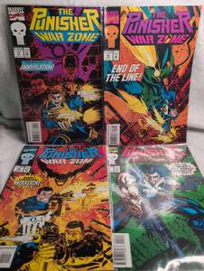 lot 1212 image: Marvel The Punisher War Zone Comic Books - 4 Issues