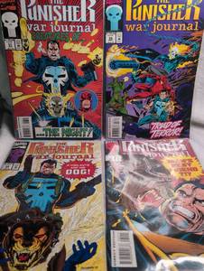 lot 1225 image: Marvel The Punisher War Journal Comic Books - 4 Issues